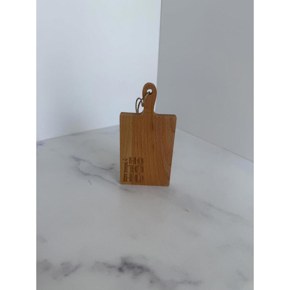Mini Wooden Cutting Board Ho Ho Ho - Fun and Unique Christmas Holiday Decor